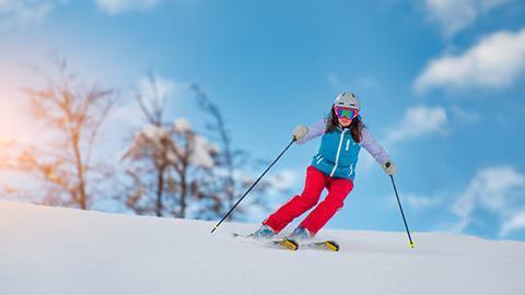 Skifahren und Langlauf